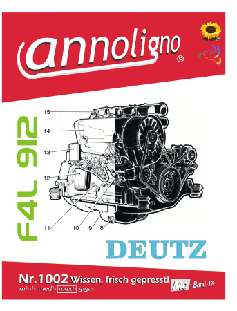 Deutz Diesel Motor Typ F4L 912 Bild-Ersatzteilliste & Explosionszeichnungen - annoligno 1002